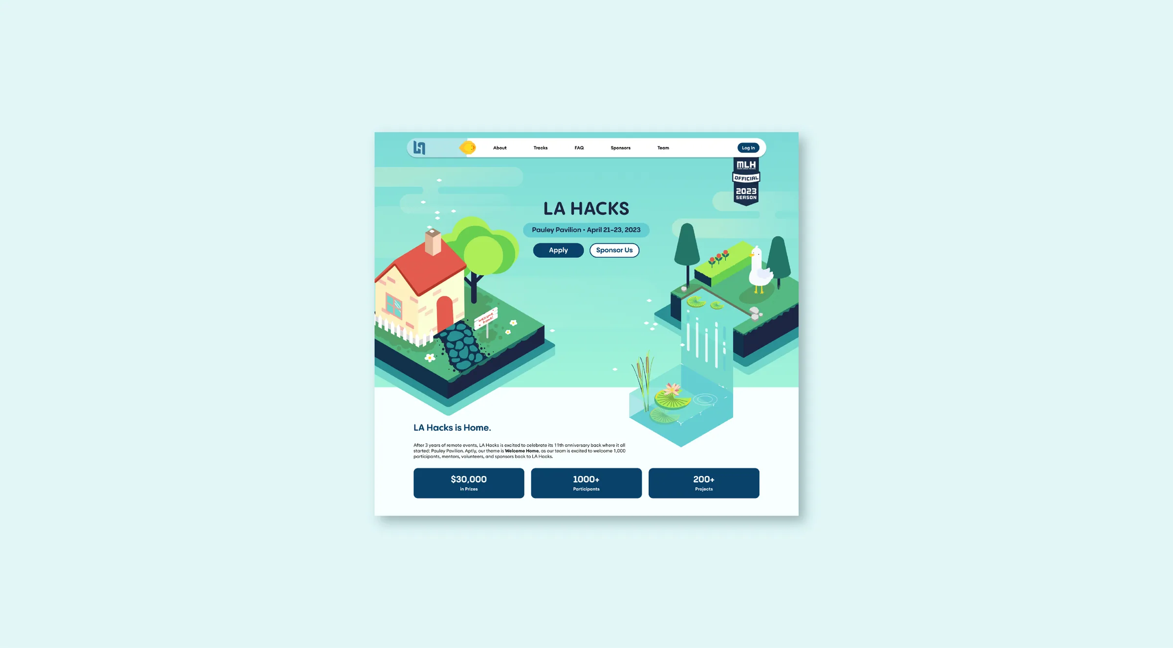 LA Hacks illustration by Amie Xu.
