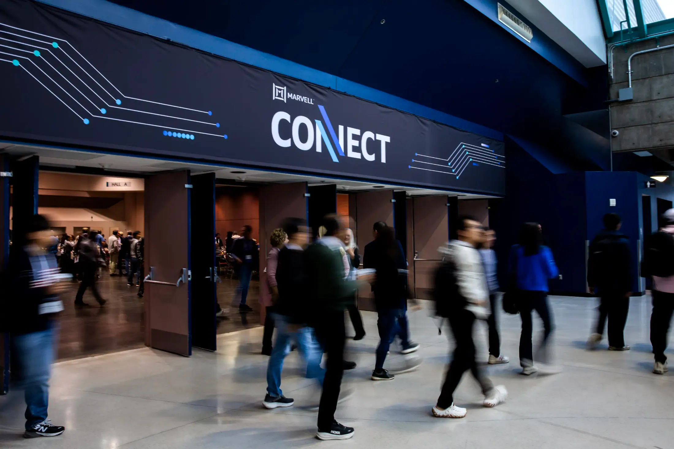 Directional signage for Marvell CONNECT.