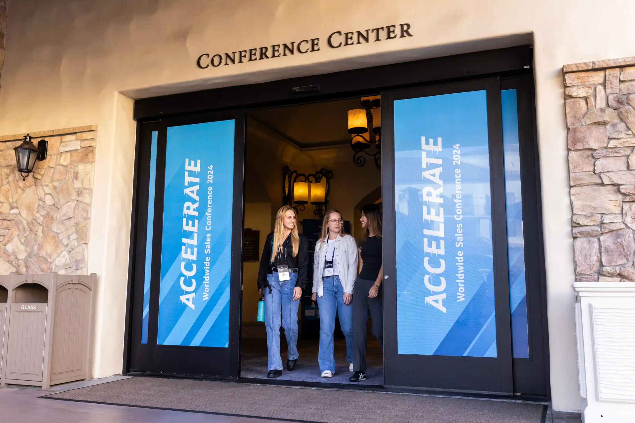 Door signage for Sales Conference.
