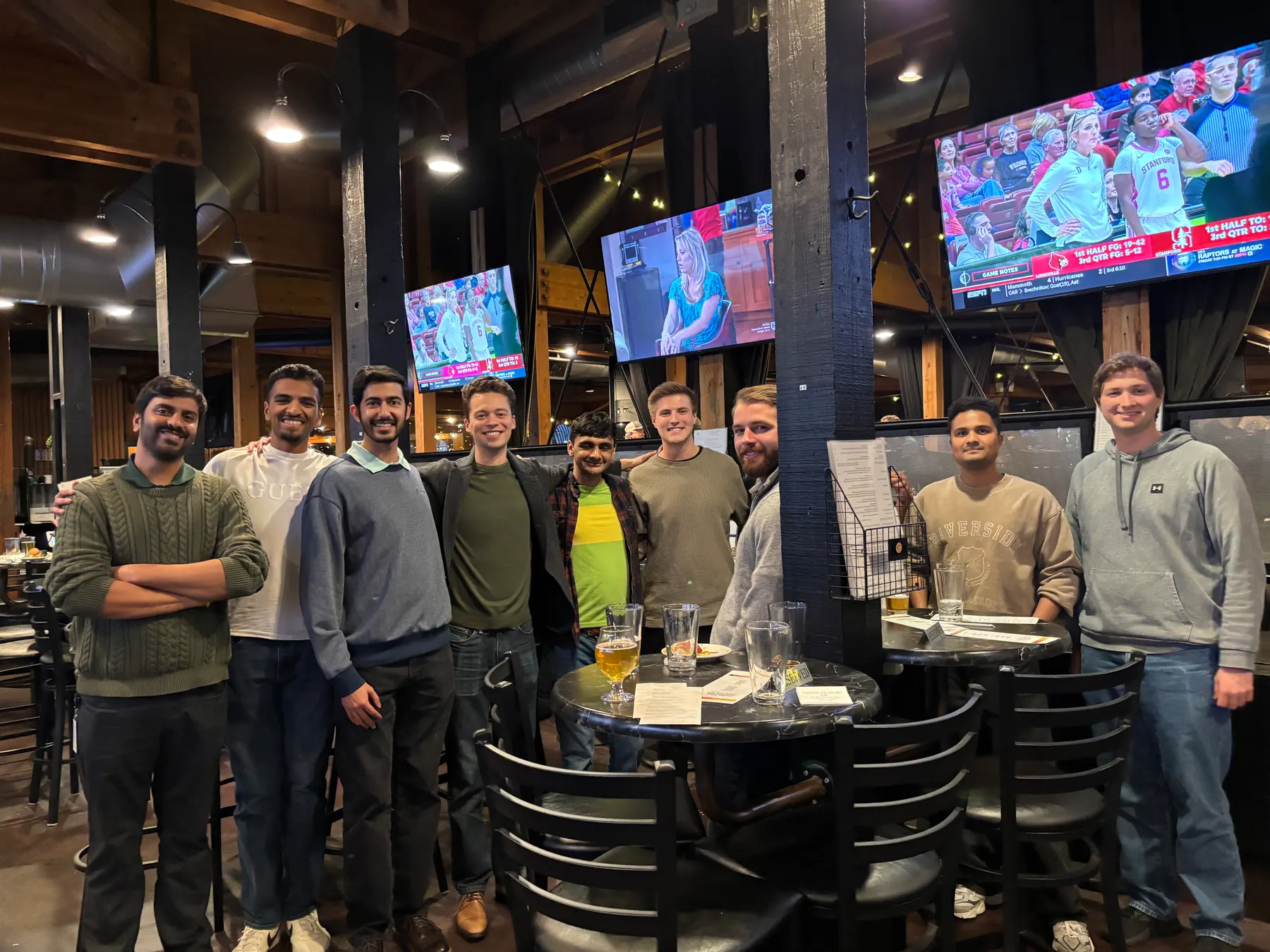Early Career Network attendees connecting at game night.