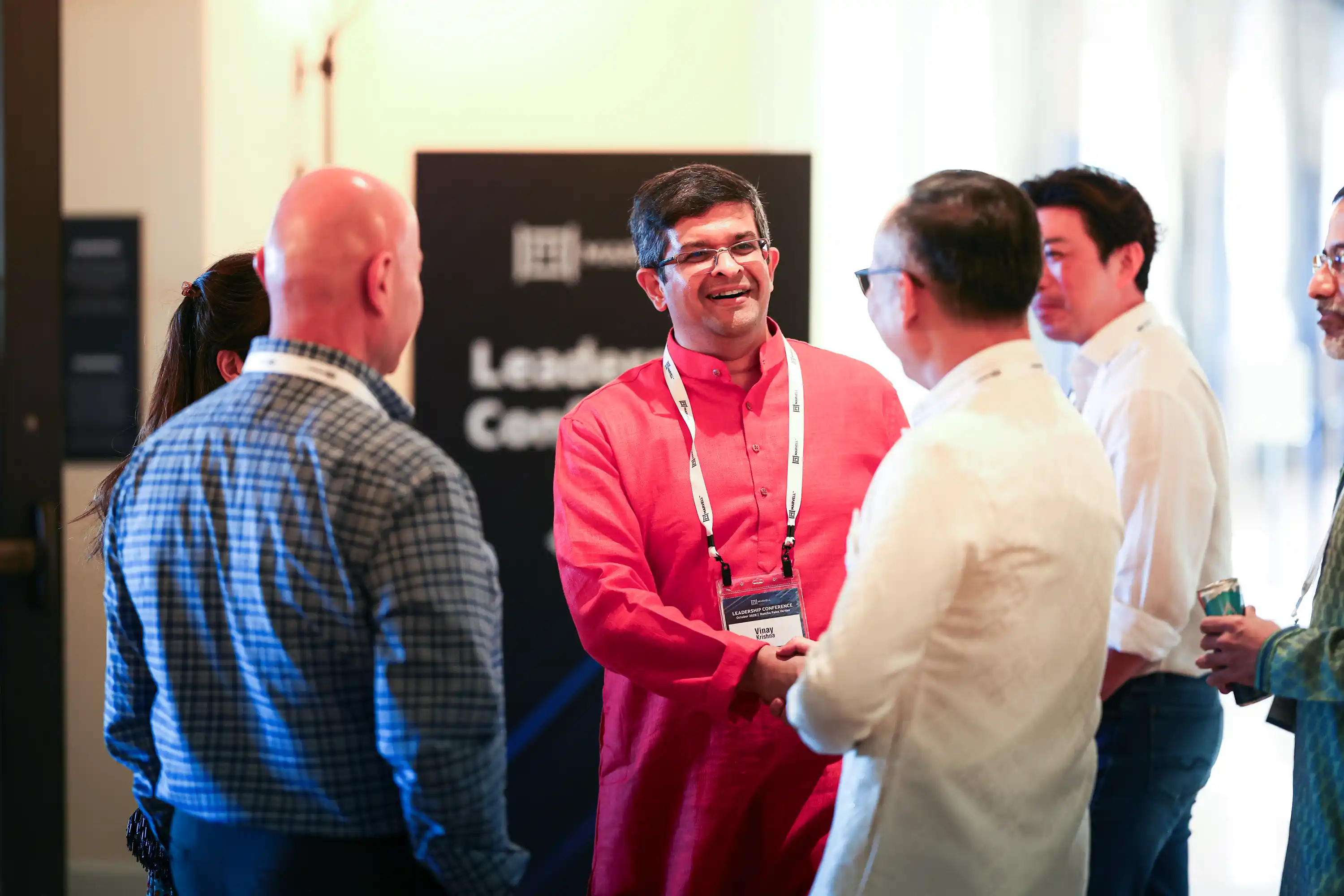Attendees interacting during the Leadership Conference.